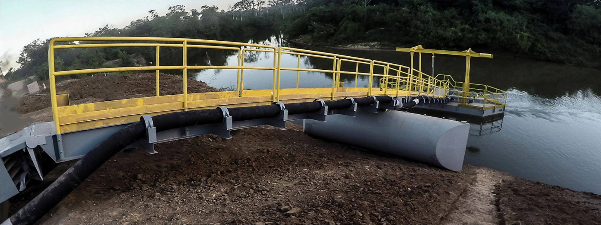 Estrutura de captação de água instalada pela Ístria
